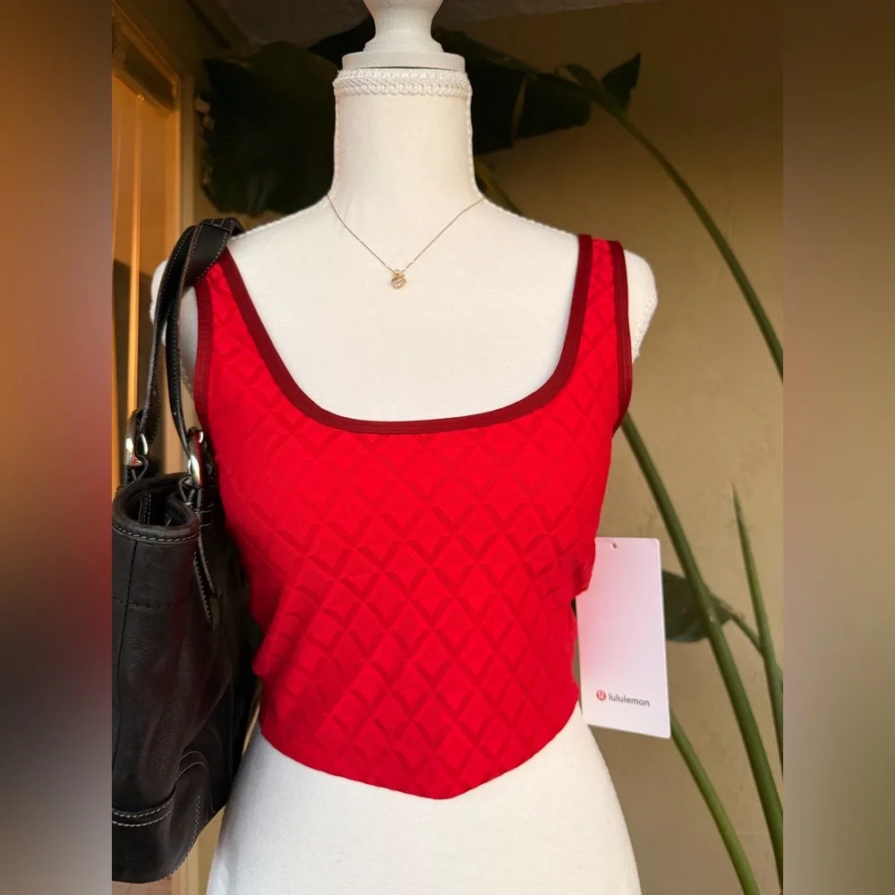 lululemon athletica Vibrant Red Sports Bra